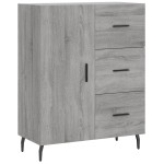 vidaXL Dulap înalt, gri sonoma, 69,5x34x180 cm, lemn compozit