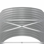 vidaXL Strat înălțat grădină gri 152x80x68cm oțel galvanizat
