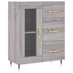 vidaXL Dulap înalt, gri sonoma, 69,5x34x180 cm, lemn compozit