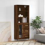 vidaXL Dulap înalt, stejar maro, 69,5x34x180 cm, lemn compozit vidaXL Dulap înalt, stejar maro, 69,5x34x180 cm, lemn compozit