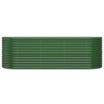 vidaXL Strat înălțat grădină 224x80x68 cm oțel galvanizat