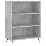 vidaXL Dulap înalt, gri beton, 69,5x32,5x180 cm, lemn prelucrat