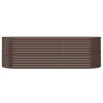 vidaXL Strat înălțat grădină 224x80x68 cm oțel galvanizat