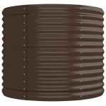 vidaXL Strat înălțat grădină 224x80x68 cm oțel galvanizat