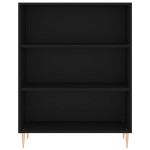 vidaXL Dulap înalt, negru, 69,5x32,5x180 cm, lemn prelucrat