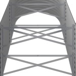 vidaXL Strat înălțat grădină 224x80x68 cm oțel galvanizat