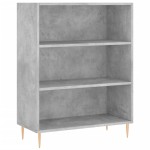 vidaXL Dulap înalt, gri beton, 69,5x32,5x180 cm, lemn prelucrat
