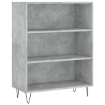 vidaXL Dulap înalt, gri beton, 69,5x32,5x180 cm, lemn prelucrat
