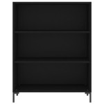 vidaXL Dulap înalt, negru, 69,5x32,5x180 cm, lemn compozit
