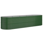 vidaXL Strat înălțat grădină 296x80x68 cm oțel vopsit electrostatic