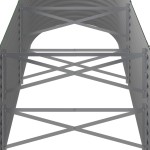 vidaXL Strat înălțat grădină 296x80x68 cm oțel vopsit electrostatic