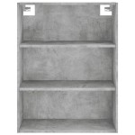 vidaXL Dulap înalt, gri beton, 69,5x32,5x180 cm, lemn compozit