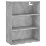 vidaXL Dulap înalt, gri beton, 69,5x32,5x180 cm, lemn compozit