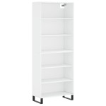 vidaXL Dulap înalt, alb, 69,5x32,5x180 cm, lemn prelucrat