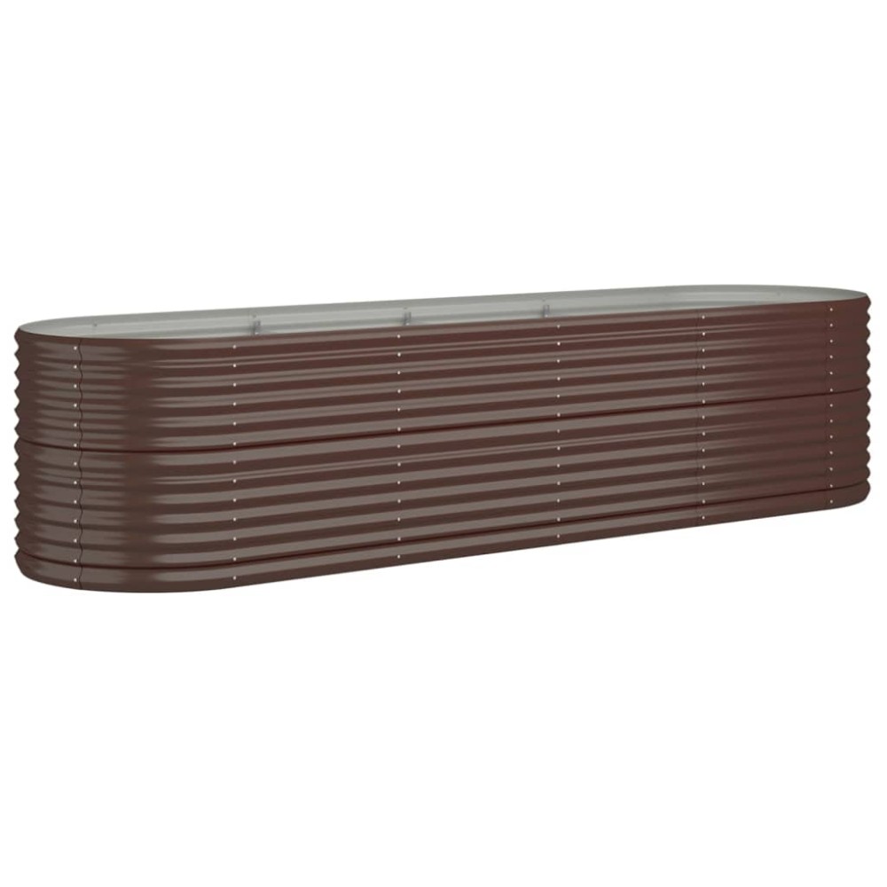 vidaXL Strat înălțat grădină 296x80x68 cm oțel vopsit electrostatic