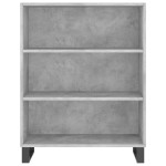 vidaXL Dulap înalt, gri beton, 69,5x32,5x180 cm, lemn compozit