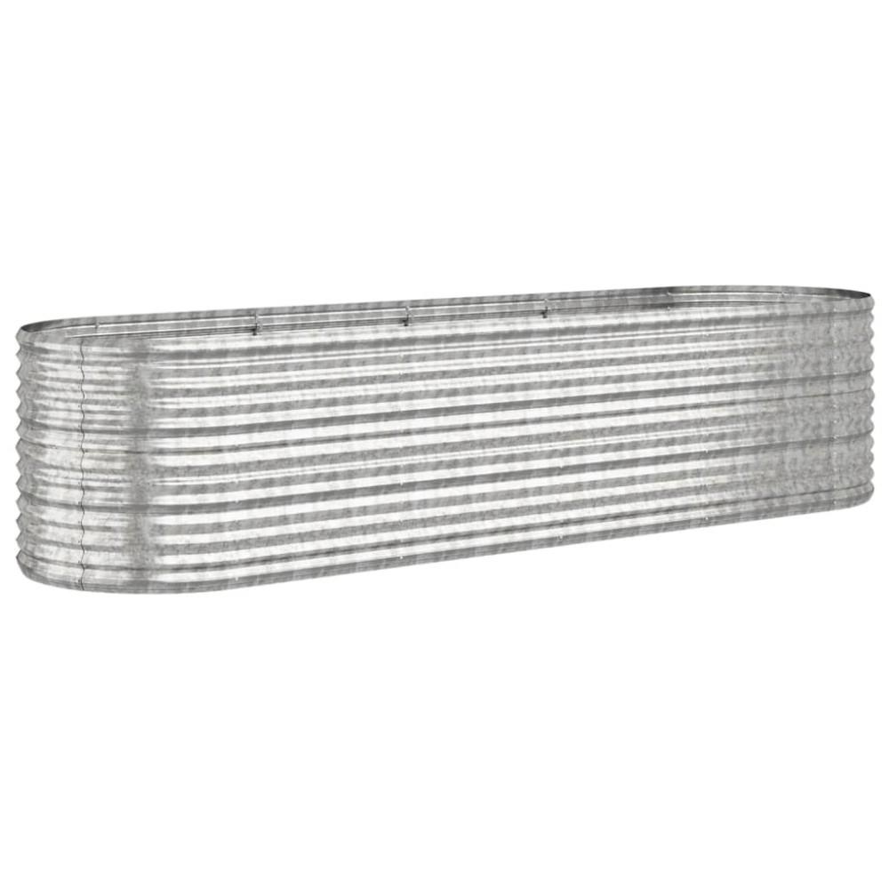 vidaXL Strat înălțat grădină 296x80x68 cm oțel vopsit electrostatic