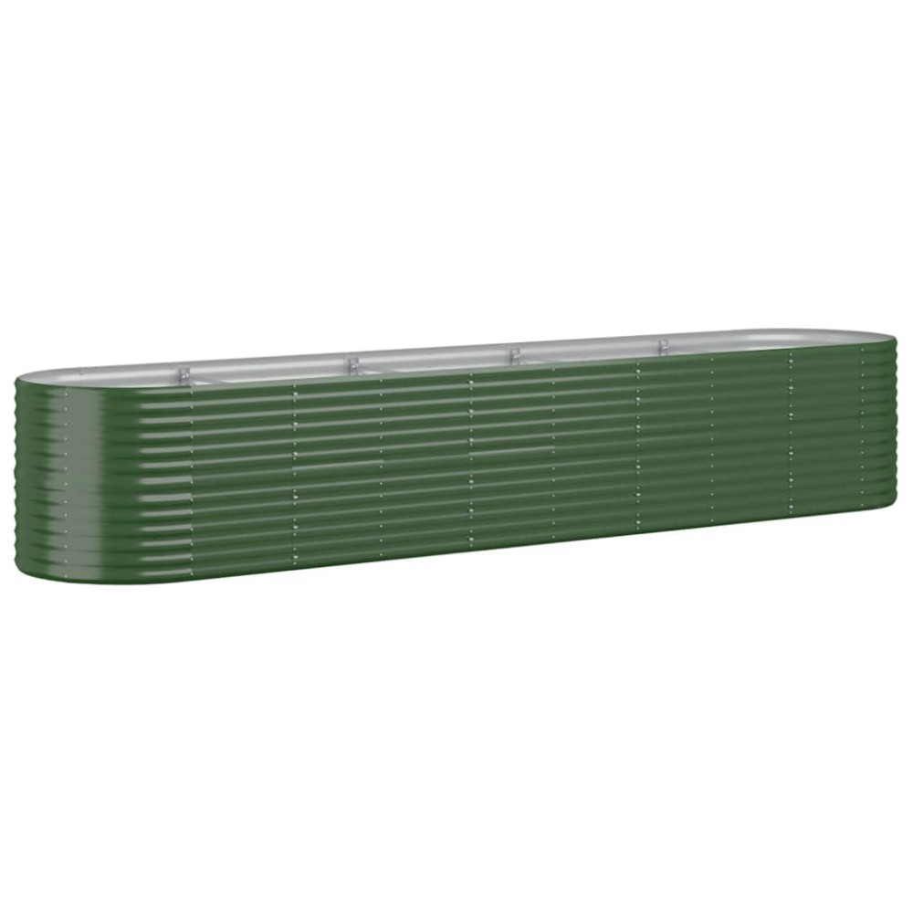 vidaXL Strat înălțat grădină 368x80x68 cm oțel galvanizat
