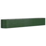 vidaXL Strat înălțat grădină 440x80x68 cm oțel vopsit electrostatic vidaXL Strat înălțat grădină 440x80x68 cm oțel vopsit electrostatic