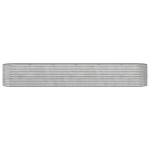 vidaXL Strat înălțat grădină 440x80x68 cm oțel galvanizat