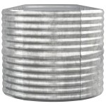 vidaXL Strat înălțat grădină 440x80x68 cm oțel galvanizat