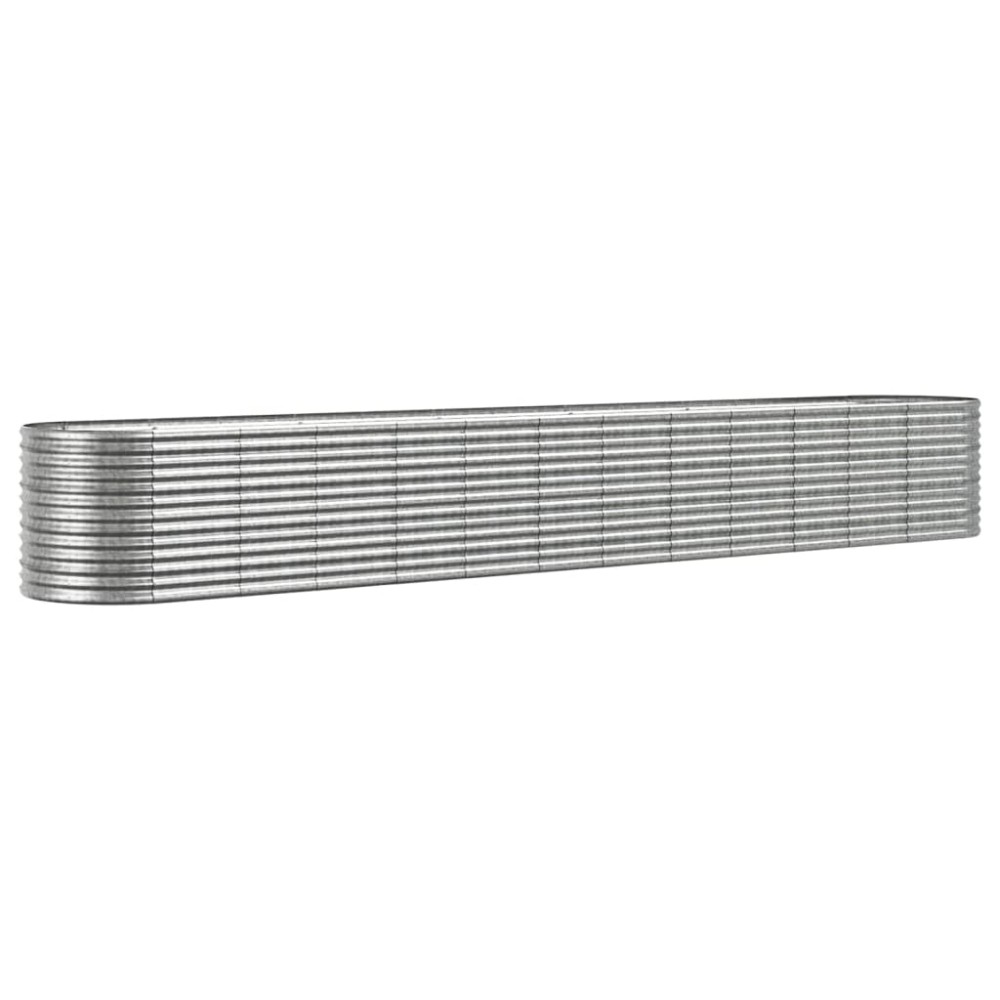 vidaXL Strat înălțat grădină 512x80x68 cm oțel vopsit electrostatic