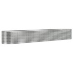 vidaXL Strat înălțat grădină 512x80x68 cm oțel vopsit electrostatic
