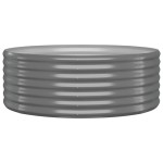 vidaXL Jardinieră grădină gri 100x100x36 cm oțel galvanizat vidaXL Jardinieră grădină gri 100x100x36 cm oțel galvanizat