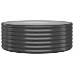 vidaXL Jardinieră, antracit, 100x100x36 cm, oțel galvanizat vidaXL Jardinieră, antracit, 100x100x36 cm, oțel galvanizat