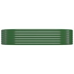vidaXL Strat înălțat grădină 175x100x36 cm oțel galvanizat
