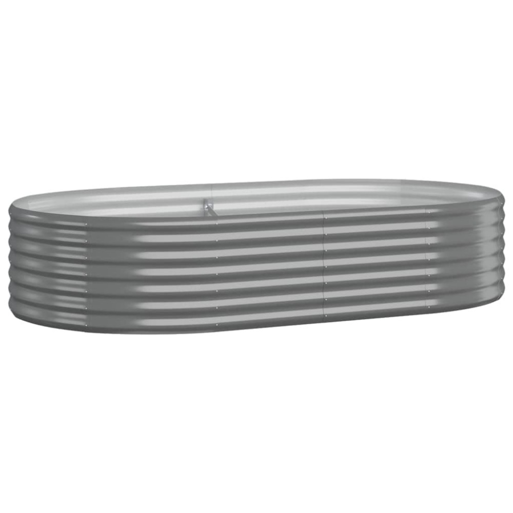 vidaXL Strat înălțat grădină 175x100x36 cm oțel galvanizat