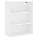 vidaXL Dulap înalt, alb, 69,5x34x180 cm, lemn compozit