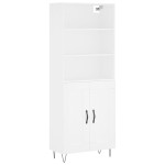vidaXL Dulap înalt, alb, 69,5x34x180 cm, lemn compozit