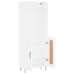 vidaXL Dulap înalt, alb, 69,5x34x180 cm, lemn compozit