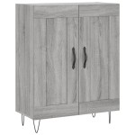 vidaXL Dulap înalt, gri sonoma, 69,5x34x180 cm, lemn compozit
