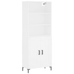 vidaXL Dulap înalt, alb, 69,5x34x180 cm, lemn compozit
