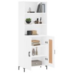 vidaXL Dulap înalt, alb, 69,5x34x180 cm, lemn compozit