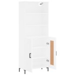 vidaXL Dulap înalt, alb, 69,5x34x180 cm, lemn compozit