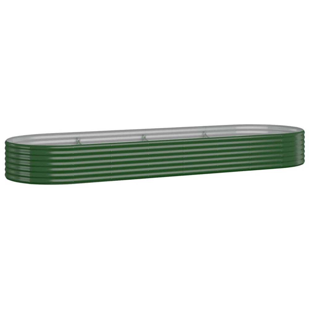 vidaXL Strat înălțat grădină 322x100x36 cm oțel vopsit electrostatic