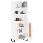 vidaXL Dulap înalt, alb, 69,5x34x180 cm, lemn compozit