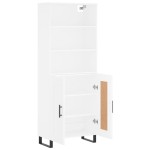 vidaXL Dulap înalt, alb, 69,5x34x180 cm, lemn compozit