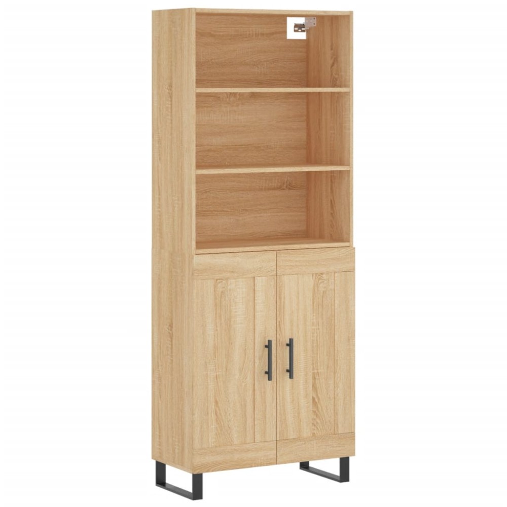 vidaXL Dulap înalt, stejar sonoma, 69,5x34x180 cm, lemn compozit
