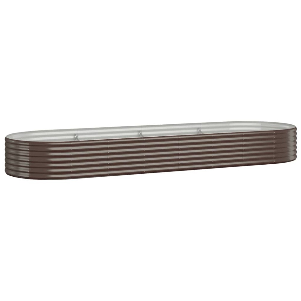vidaXL Strat înălțat grădină 322x100x36 cm oțel vopsit electrostatic