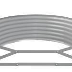 vidaXL Strat înălțat grădină 322x100x36 cm oțel galvanizat