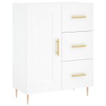 vidaXL Dulap înalt, alb, 69,5x34x180 cm, lemn compozit
