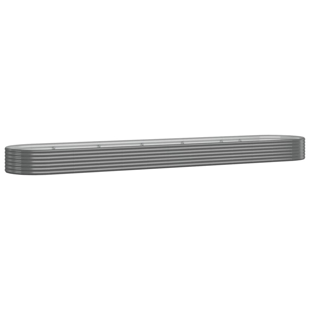 vidaXL Strat înălțat grădină 507x100x36 cm oțel vopsit electrostatic