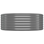 vidaXL Strat înălțat grădină 507x100x36 cm oțel galvanizat
