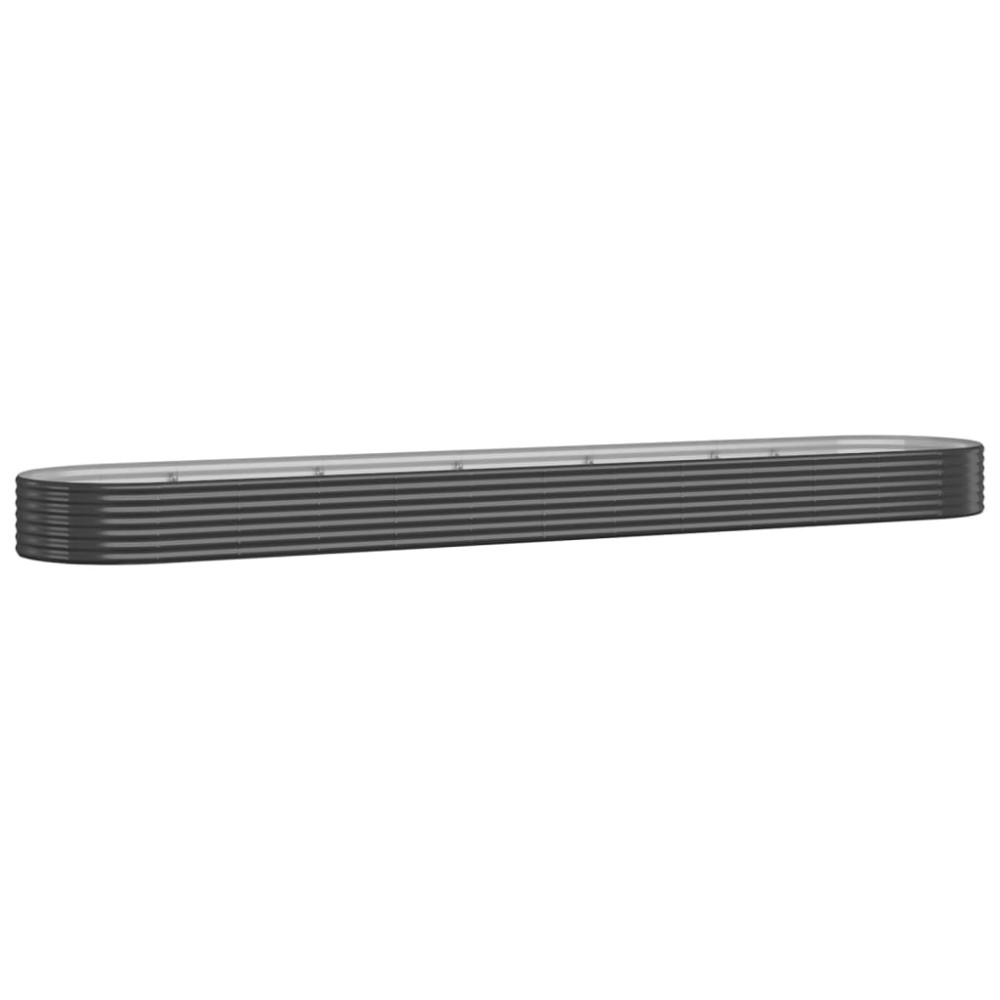 vidaXL Strat înălțat grădină 507x100x36 cm oțel vopsit electrostatic
