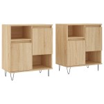 vidaXL Servante, 2 piese, stejar sonoma, lemn prelucrat vidaXL Servante, 2 piese, stejar sonoma, lemn prelucrat