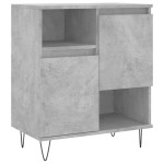 vidaXL Servante, 2 piese, gri beton, lemn prelucrat